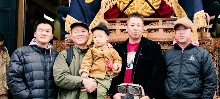一年の計はだんじりにあり。岸和田・大道町新年小屋開き、鼓太郎2歳8ヶ月