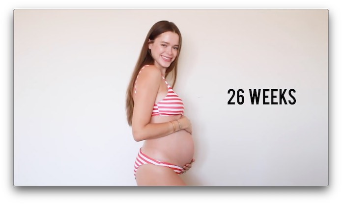 妊婦さんのおなか 妊娠26週
