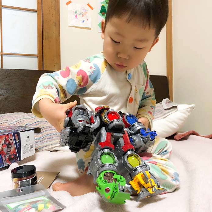スーパー戦隊のおもちゃ・キュウレンジャー（3歳のクリスマスプレゼント）