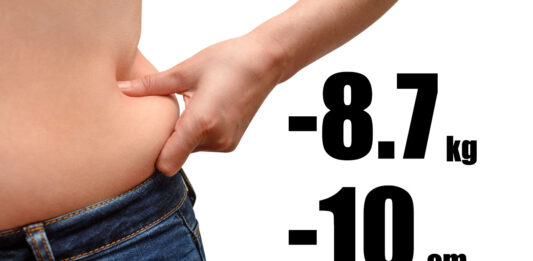 体重 -87.kg、腹囲 -10cm