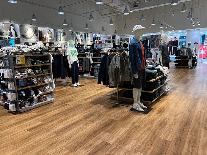 アメリカのUNIQLO、店内の様子