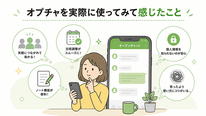 オプチャを実際に使ってみて感じたこと