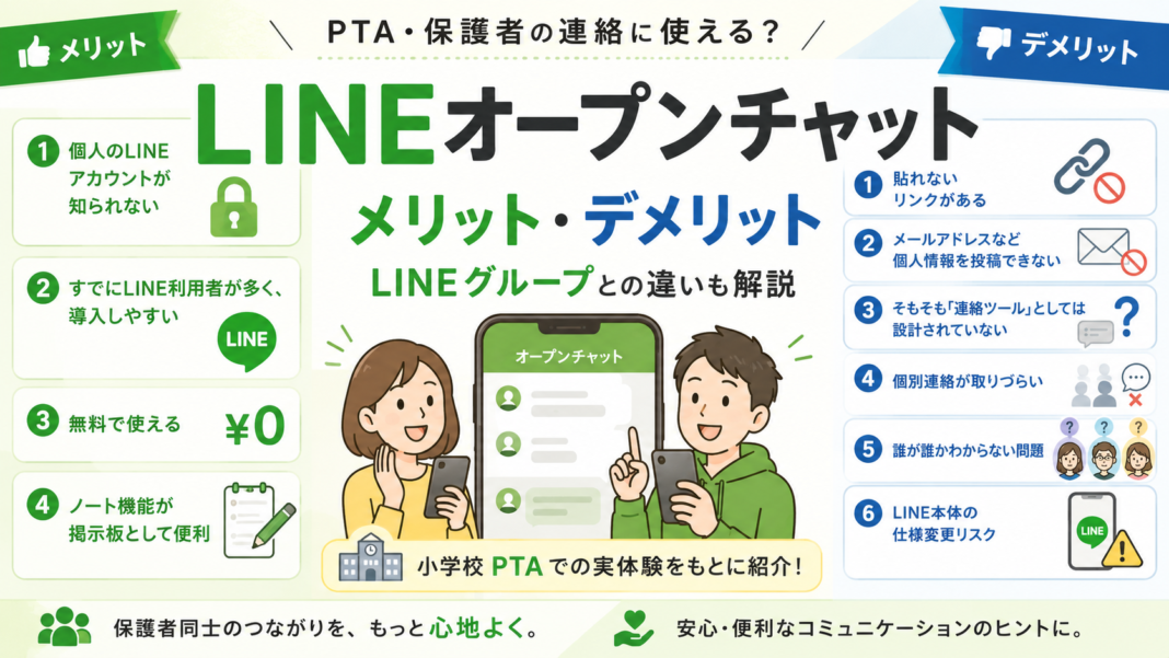 LINEオープンチャットのメリット・デメリット、LINEグループとの違いも解説